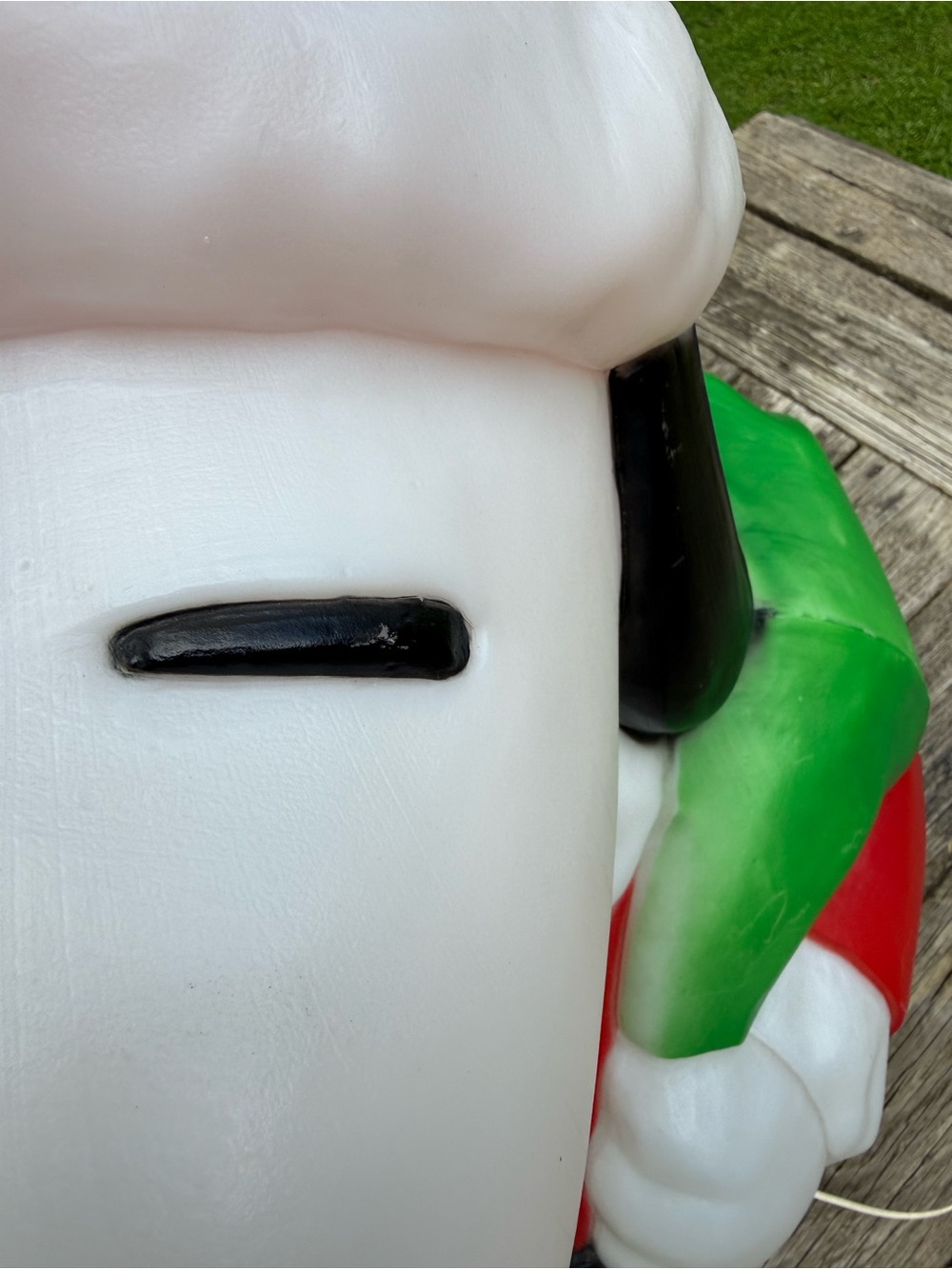 Vintage Snoopy Light Up Blow Mold Christmas Decoration Santa Claus 32” - Picture 6 of 16